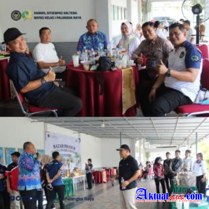 Menjelang Hari Bhakti Pemasyarakatan Ke 62, Bapas Palangka Raya Tampilkan Karya Klien Di Acara Bazar