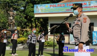 Kabag Sumda Polres Tabanan Umumkan Hasil Rikmin