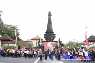 Hari Lalu Lintas Bhayangkara ke-67, Polres Klungkung Gelar Kegiatan Car Free Day