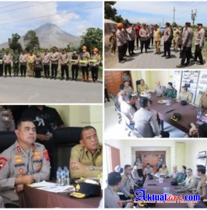 Pasca Erupsi Sinabung, Kapolda Sumut Tinjau Langsung Situasi dan Tekankan Respons Cepat