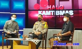 Kapolres Gianyar Sampaikan Situasi Kamtibmas Pada Pelaksanaan PPKM Darurat Melalui Talk Show