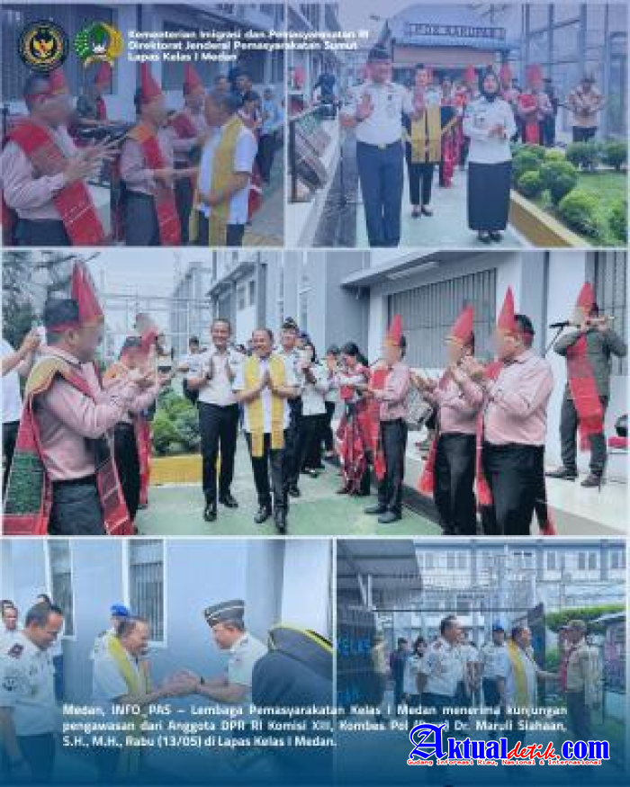 Lapas Kelas I Medan Terima Kunjungan Pengawasan Anggota DPR RI Komisi XIII