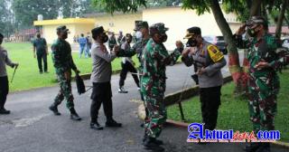 Kapolres Pematang Siantar Menerima Kedatangan Kapolda Sumut Dan Pangdam I/BB