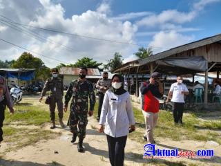 Camat Bunut Monitoring Pelaksanaan Pilkades Serentak Di Kecamatan Bunut