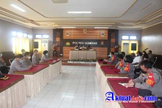 Polres Gianyar Terima Tim Audit Kinerja Rutin Itwasda Polda Bali Tahap II Tahun 2021.