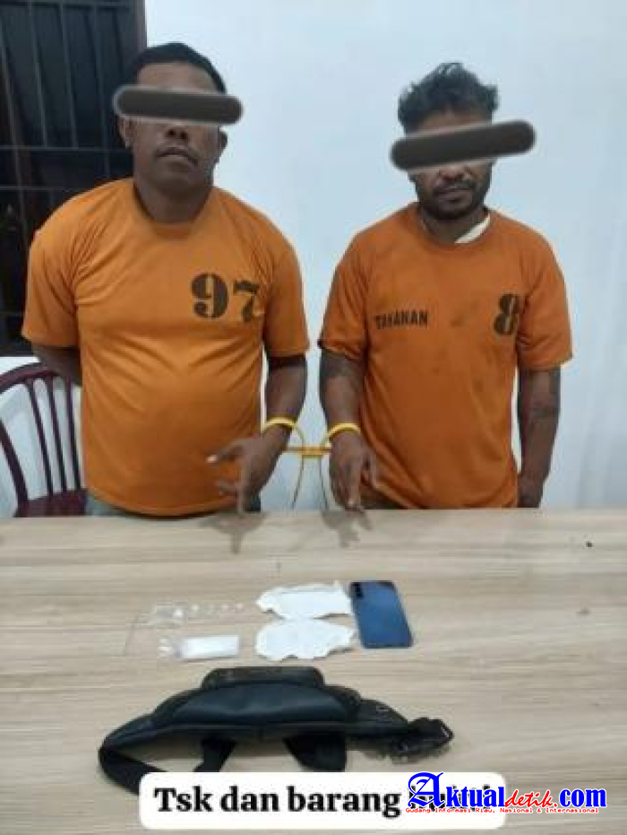 Polres Karo Mengamankan Dua Pria Bersama Sabu Di Daerah Bintang Meriah