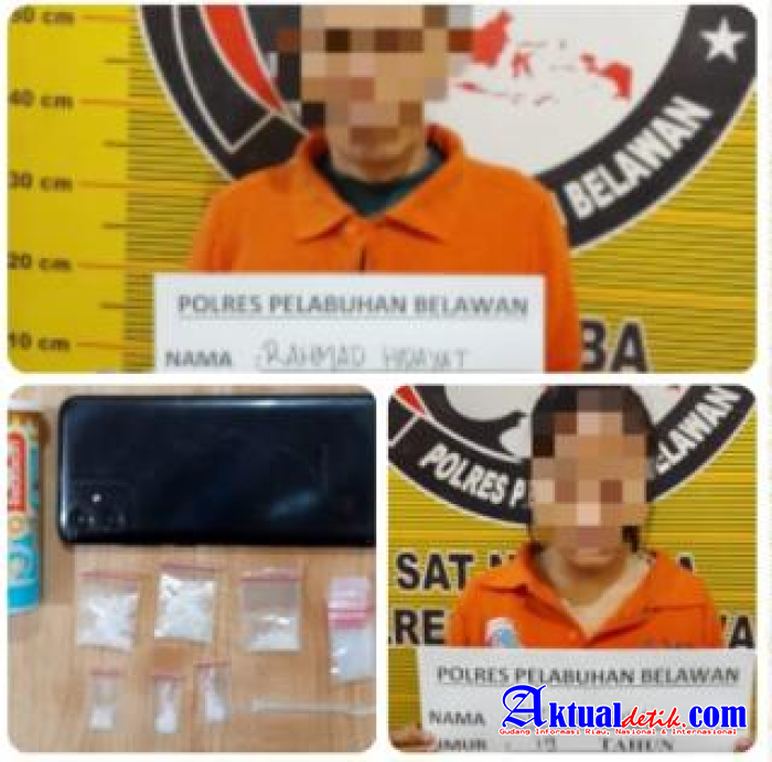Satuan Narkoba Polres Belawan Tangkap Pengedar Dan Pengguna Sabu Di Desa Lama
