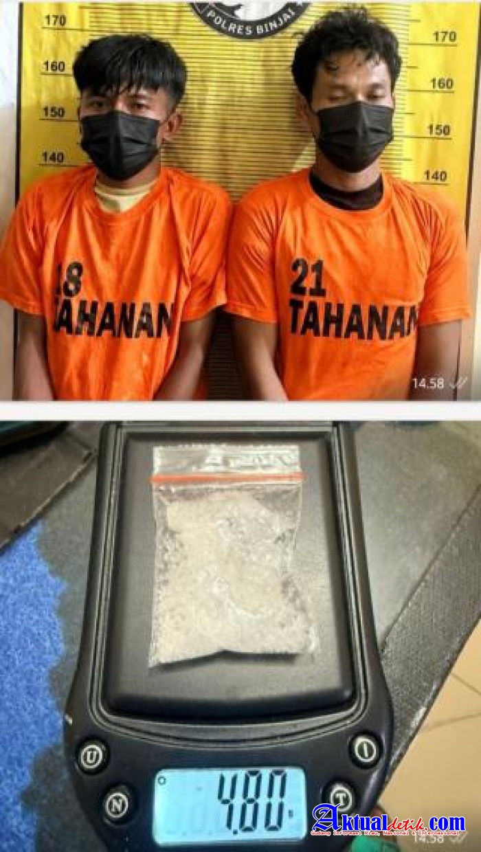 Tak Ada Ruang Bagi peredaran gelap Narkoba, Polres Binjai Amankan Dua Pelaku Penjual Sabu