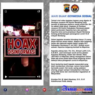 Polda Jateng Nyatakan Pesta Hajatan di Pendopo Pemkab Rembang Tidak Benar