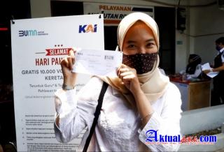 KAI Bagikan 10 Ribu Voucher KA Jarak Jauh Gratis 