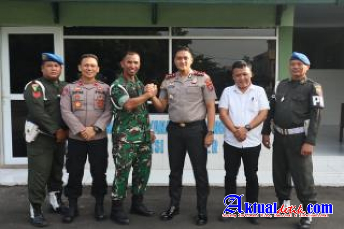 Kapolres Binjai Kunjungi Subdenpom 1/5, 2 Perkuat Sibergitas TNI-POLRI Jaga Kamtibmas