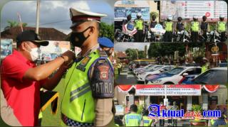 Polres Gianyar Menggelar Apel Pasukan Operasi Aman Nusa II dalam Rangka PPKM Darurat Covid-19