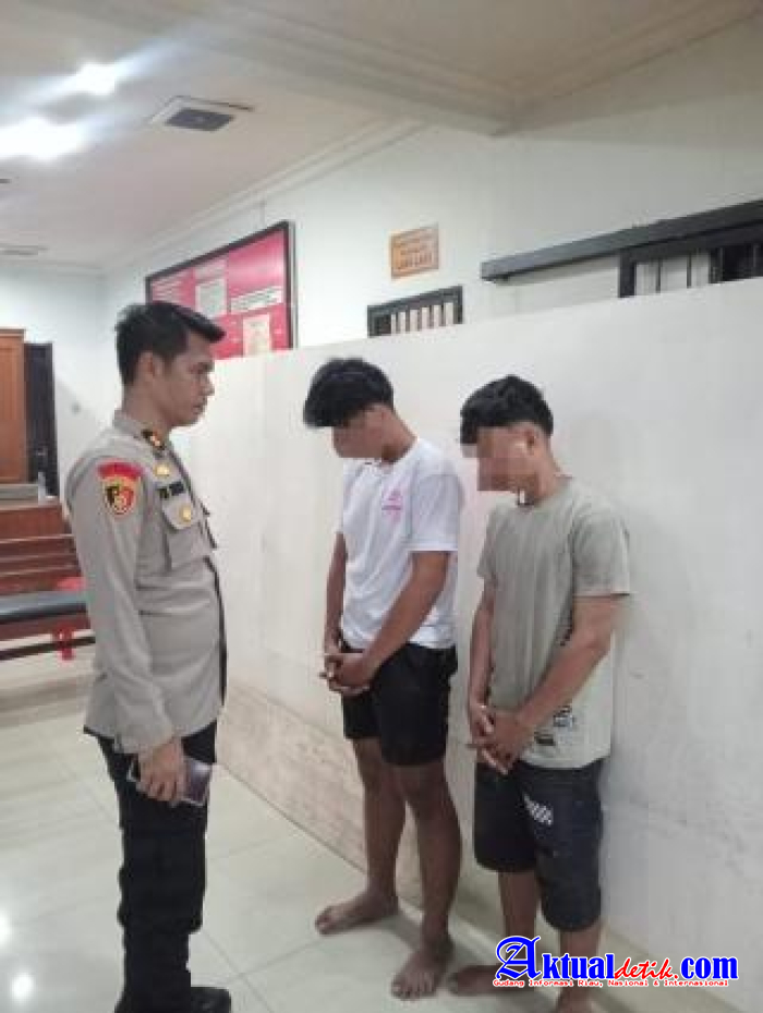 Reskrim Polsek Medan Kota Amankan 2 Orang Pelaku Melakukan Pencurian Sepeda Motor.