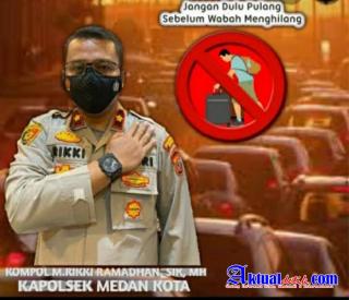 Polsekta Medan Kota Berkontribusi Sukseskan PPKM Darurat