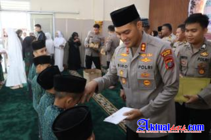 Kapolres Binjai AKBP R. Bimo Moernanda, S.I.K., M.H., Pimpin Syukuran dan Doa Bersama Anak Yatim
