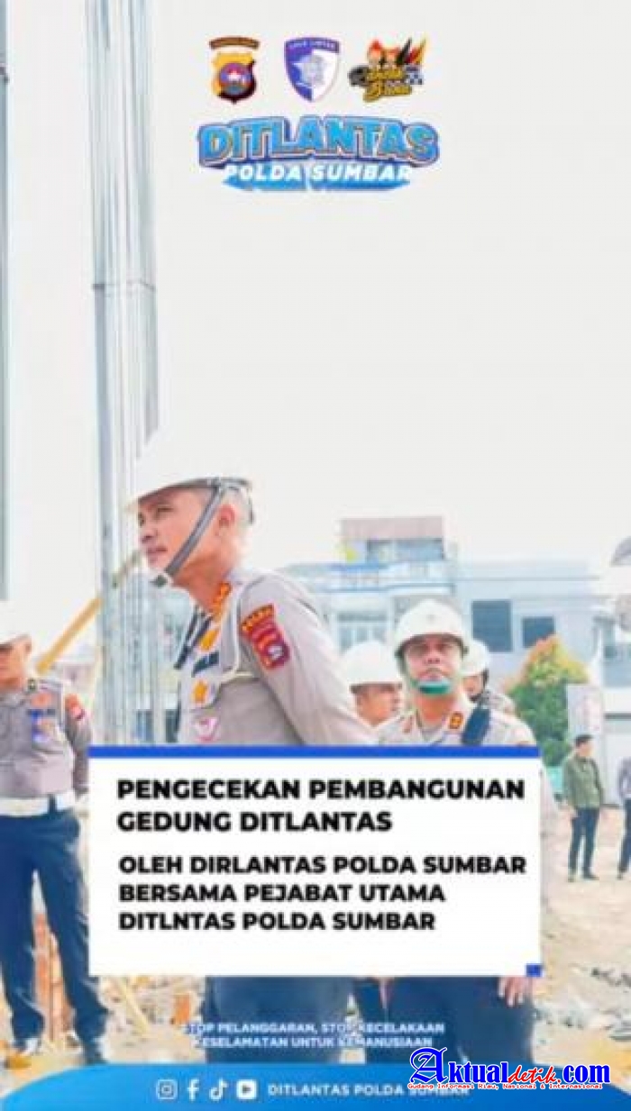 Dirlantas Polda Sumbar Didampingi Wadirlantas Langsung Tinjau Proyek Gedung Baru Ditlantas