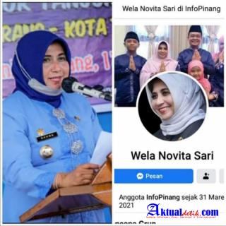 Akun FB Wela Novita Sari Gunakan Foto Walikota