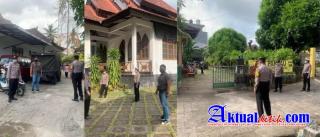 Pastikan Ibadah Minggu Berjalan Aman, Patroli KRYD Personil Polsek Karangasem Sambangi Gereja