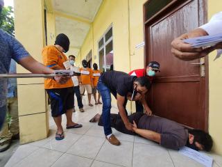Sat Reskrim Polres Simalungun Gelar Rekontruksi Kasus Tewasnya Seorang Maling
