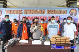 Satres Narkoba Polres Sergai Ungkap Kasus Ganja dan Sabu