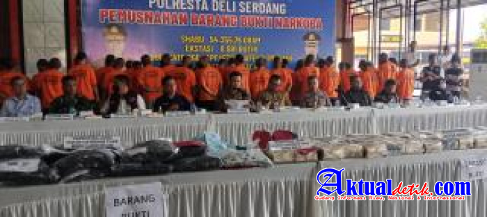 Perang Melawan Narkoba Memanas, Polresta Deli Serdang Tegaskan Tidak Ada Ruang untuk Bandar