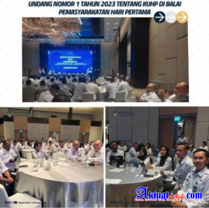 Bapas Palangka Raya Ikuti Pembukaan Rapat Konsultasi, Koordinasi Implementasi UU No 1 2023 KUHP