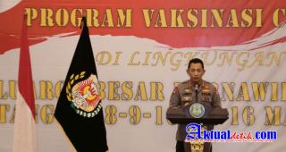 Polri Gelar Vaksinasi Covid-19 2.282 Untuk Purnawirawan Polri