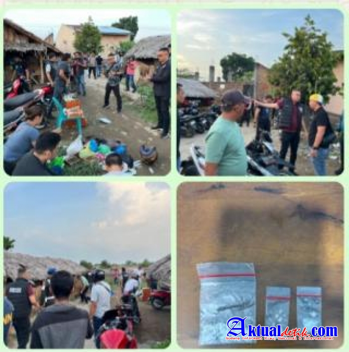 Polres Binjai Berkolaborasi Bersama BNN Grebek Barak Narkoba Di Tunggorono Binjai Timur