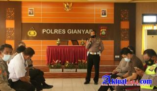 Polres Gianyar Gelar Latpraops Jelang Operasi Ketupat Agung 2021
