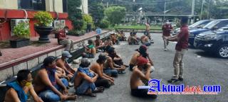 Poldasu dan Polres Amankan Seratusan Preman
