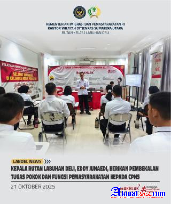 Karutan Labudel, Eddy Junaedi Berikan Bekal Tugas Pokok, Fungsi Pemasyarakatan Kepada CPNS
