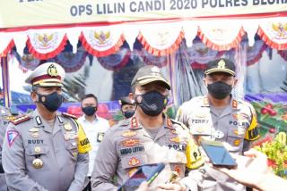 Safari Kapolda Jateng Tinjau Perbatasan Cepu - Jawa Timur Menjelang Tahun Baru 2021