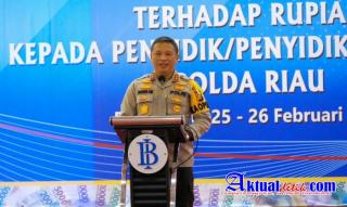 Krimsus Polda Riau dan BI Lakukan Pelatihan Tindak Pidana Terhadap Uang Rupiah