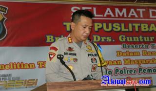 Kapolres Pematang Siantar Menerima Kunjungan Kerja Kapuslitbang Polri
