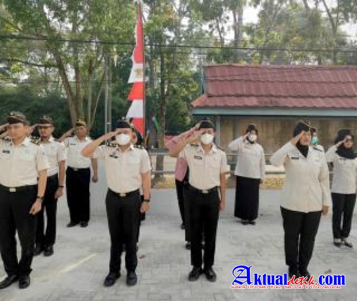Awal Tugas Pegawai Bapas Palangka Raya Dengan Semangat Dan Disiplin Pada Waktu Apel Pagi