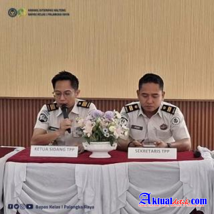 Bapas Palangka Raya Melaksanakan Sidang TPP Litmas Dewasa Ke 49, Pastikan Usulan Integrasi Tepat