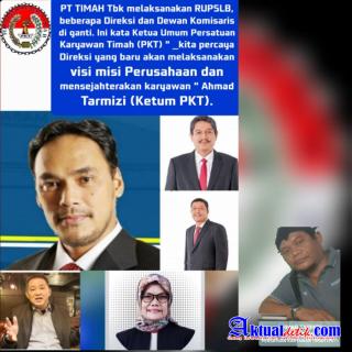 Ketum PKT : Kita percaya dir yg baru akan laksanakan visi misi perusahaan dan sejahterakan karyawan