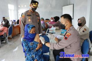 Polres Banjarnegara Gelar Keroyok Vaksin di Kecamatan Pejawaran,Sasar 17 Desa 