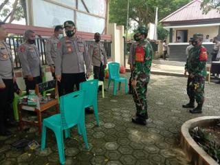 Pantau pengamanan pleno KPU Halsel Dan penerapan protokol Kesehatan