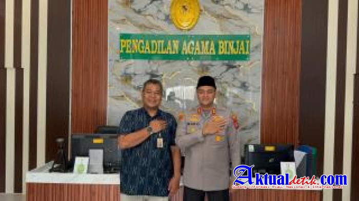 Kapolres Binjai Bersama PJU Jalin Sinergi Dengan Ketua Pengadilan Agama Binjai