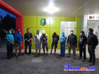 Reskrim Polsek Delitua Ringkus Dua Orang Begal Yang Beraksi Di Semak-Semak