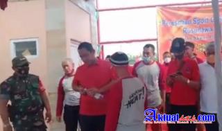 Walikota Semarang Hendrar Prihadi Resmikan Sport Center Lapangan Futsal 