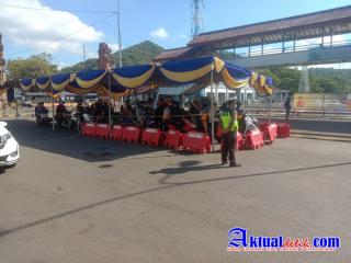 Ops Ketupat Agung 2022, Satgas Gabungan Polres Karangasem Giat Pengamanan di Pel. Padangbai