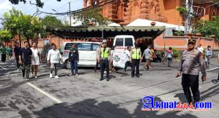 Ciptakan Rasa Aman, Polsek Denpasar Timur (Dentim) Laksanakan Pengamanan Gereja Dalam Rangka Perayaa