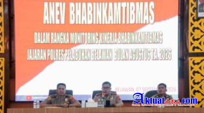 Pimpin Anev Bhabinkamtibmas, Kapolres Belawan Perkuat Peran Polisi Ditengah Masyarakat