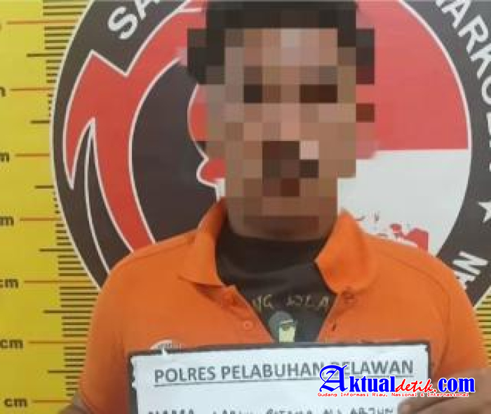 Sat Narkoba Polres Pelabuhan Belawan Tangkap Pengedar Shabu di Belawan Sicanang
