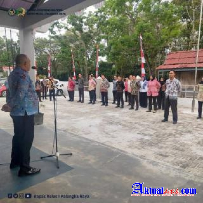 Kabapas Palangka Raya Mengingatkan Kepada Seluruh Pegawai agar senantiasa Jaga disiplin Kerja