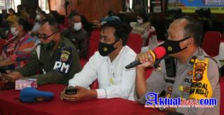 Kapolda Sumut Pantau Vaksinasi Massal di Polres Taput