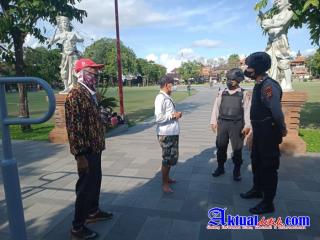 Sampaikan Kamtibmas dan Taat Prokes, Secara Rutin di Gelar Raimas Sat. Samapta Polres Gianyar