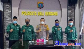 Kapolresta Deliserdang Berikan Dukungan Pada Gerakan Pemuda Alwashliyah (GPA)